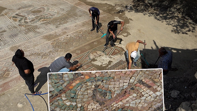 Türkiye’de 1800 Yıllık Roma Mozaiği Ortaya Çıktı: “Lüks” ve “Bolluk” Yazıları Tarihi Sarsıyor